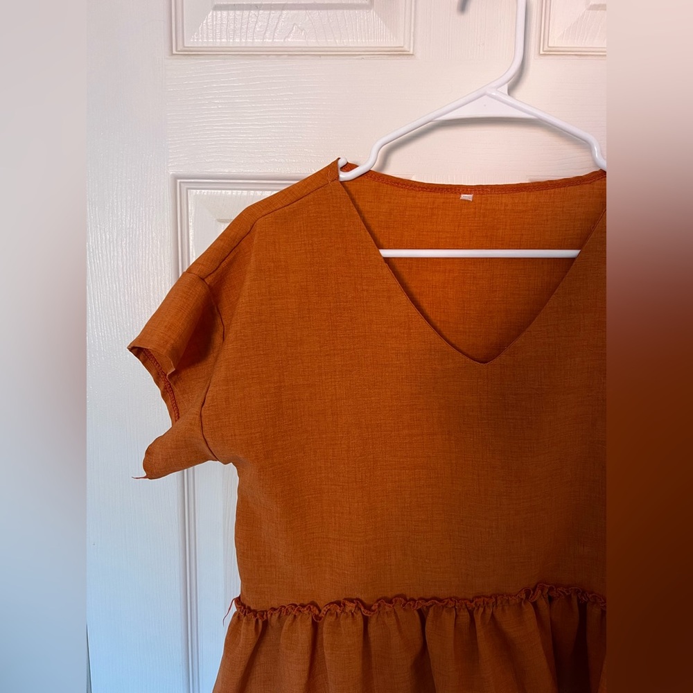 Peplum Top Orange from Amazon